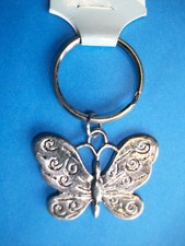 Metal Key Chain  Key Ring  BEAUTIFUL BUTTERFLY  New