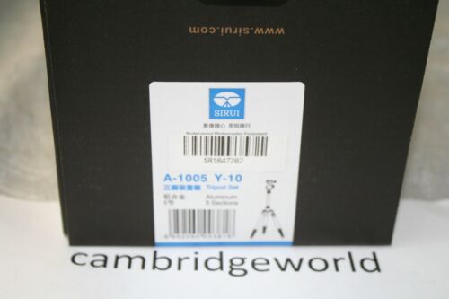 Sirui A1005 Aluminum Tripod With Y 10 Ball Head NEW In BOX PLUS 10 00 