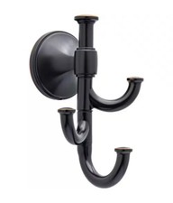 Accolade Wall Mounted Expandable 3-Prong J-Hook Towel Hook in Oil Rubbed Bronze