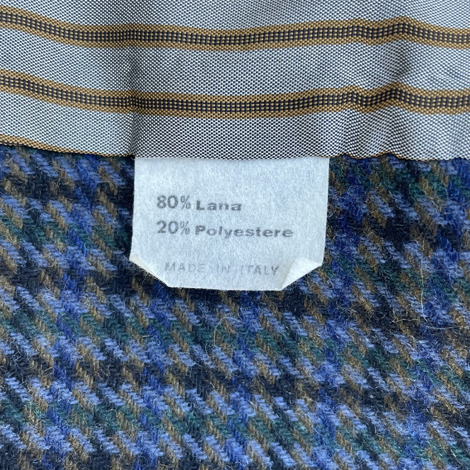 Sciada Diffusione Italian checked wool sports coa… - image 11