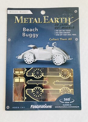 Beach Dune Buggy Metal Earth 3D Model Kit FASCINATIONS 360 Degree View (J8)