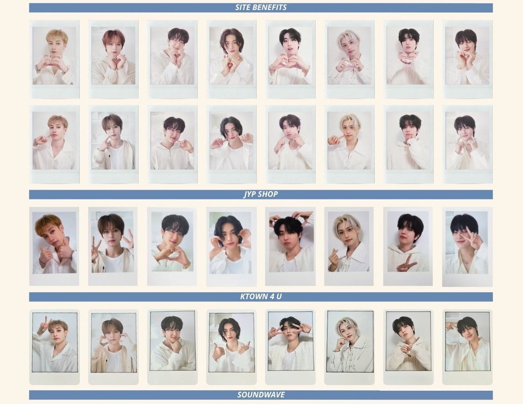 STRAY KIDS SEASON'S GREETING SSGT 2024 POB JYP KTOWN4U SW POLAROID
