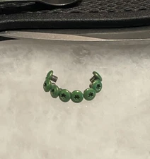 Green Stainless Torx Screws For Benchmade 535 Bugout 533 Bailout 537 Knife Scale