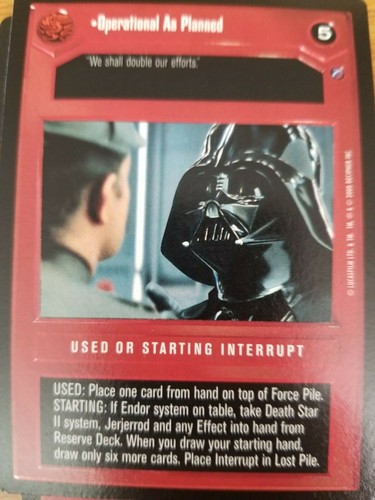 Star Wars CCG Death Star II BASIC SINGLES Select Choose Your Card SWCCG - Picture 86 of 121