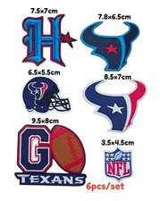 NFL Houston Texans Logo Patch sport Embroidery ,Iron ,Sewing on Fabric
