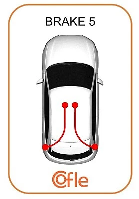 HANDBREMSSEIL BREMSSEIL RECHT HINTEN LINKS COFLE 106774 G FÜR RENAULT LAGUNA I - Bild 3 von 6