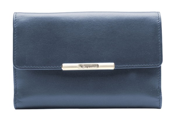 Esquire Helena Rfid Lady Wallet GeldböRse Blue Dunkelblau Neu-image