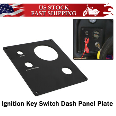 Ignition Key Switch Dash Panel Plate For Mastercraft Prostar Tristar 1989-1991