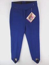 Obermeyer Pants Womens 12 Blue Wool Blend Jinks ITB Stretch Stirrup Snowpant NWT