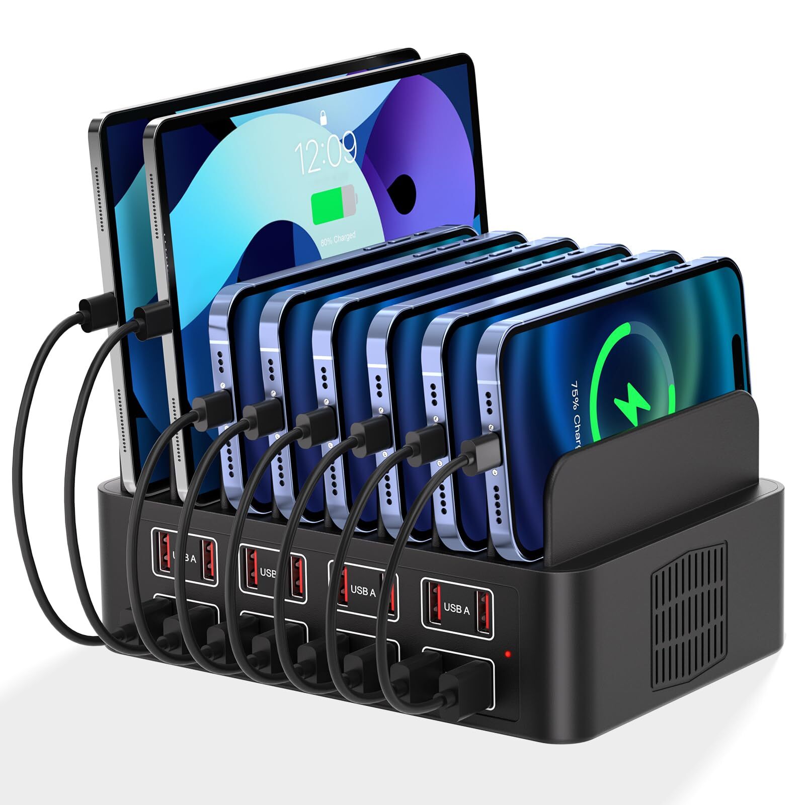 16-Port 150W USB Charging Station for iPhone and Android Devices  -image