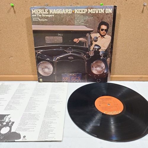 Merle Haggard 3 LP Lot Farewell to Elvis Keep Movin On In the Movies Vinyl #865 - Picture 6 of 11