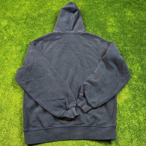 Vintage Nike Hoodie Mens Medium Navy Blue Pullover side Swoosh Classic Y2K retro - Picture 8 of 12