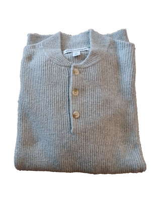 Mens Henley Sweater NEW Pullover XL Medium Gray Heather Amazon Essentials