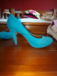 teal heels for wedding