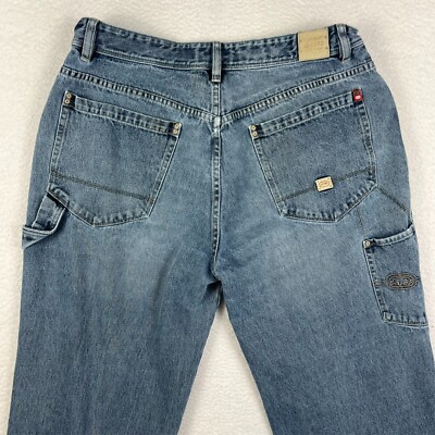 Ecko Unltd Jeans Mens Sz 36 Carpenter Wide Leg Hip Hop Baggy 90s Skater Y2K