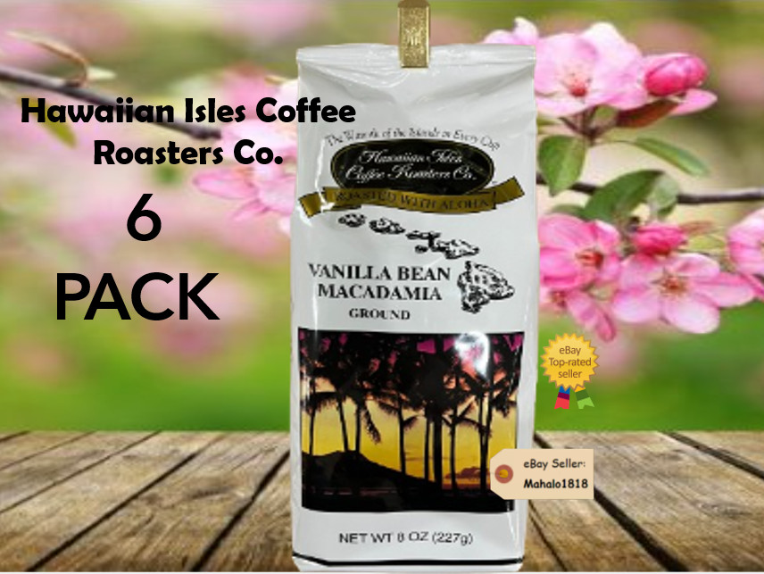 🌺Six (6) Pack HAWAIIAN ISLES VANILLA BEAN MACADAMIA NUT C