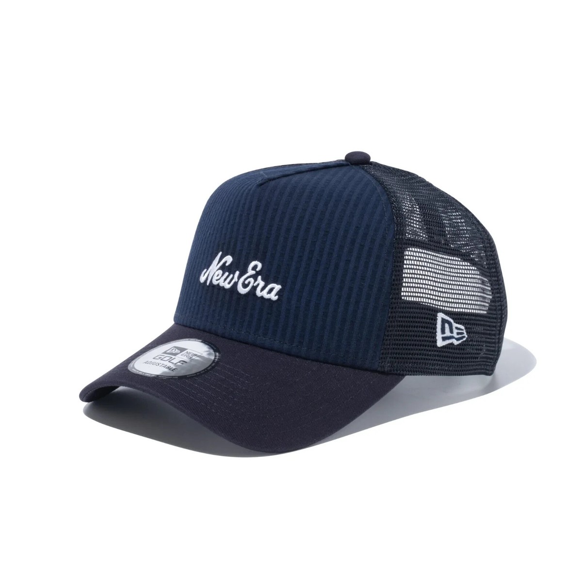 【New Era】 ★ GOLF CAP ★ SEERSUCKER A-FRAME TRUCKER ★ New Era Golf 9FORTY A-Frame Tracker Seersucker 4 Colors