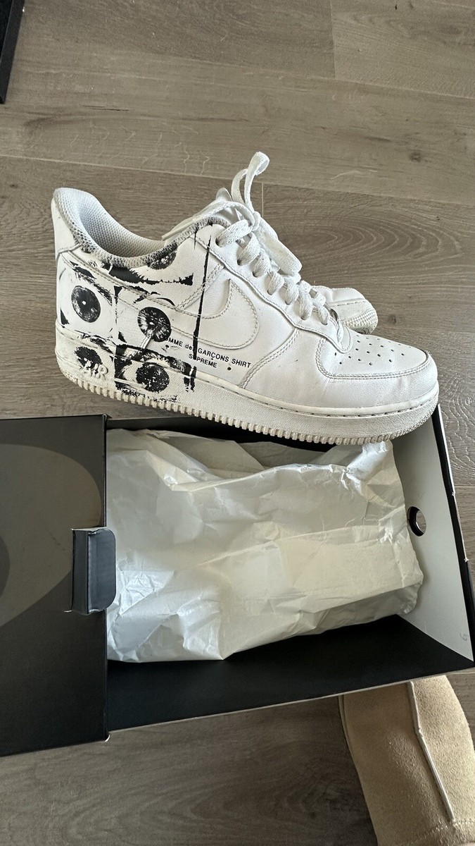 nike × supreme × Comme des Garcons Supreme x COMME des GARÇONS Air Force 1 Low Drop | Hypebeast