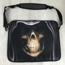 Grim Reaper Soft Shell Meffort LapTop Case Bag 16x12x1” in Adjustable Strap