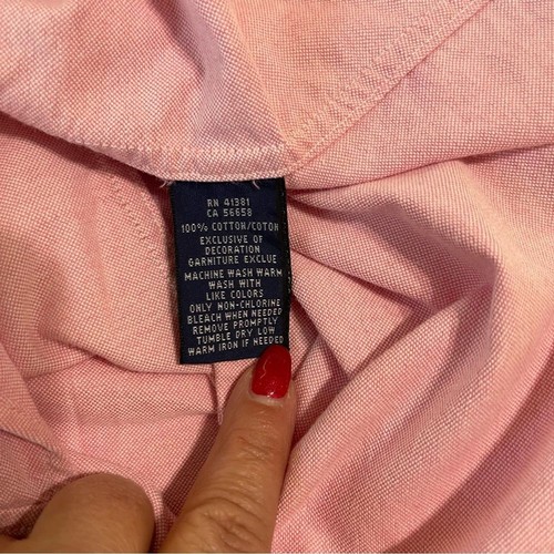 Ralph Lauren Boy’s Pink Casual Long Sleeve Button Down Shirt - Picture 8 of 9
