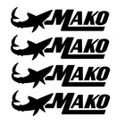 Mako Boats Decal Marine Die Cut Vinyl Logo Sticker Skiff Fishing Flats -Any Size