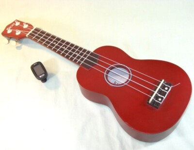 UKULELE iECO Beginner's Model 4-String w/ Case and Electronic Tuner