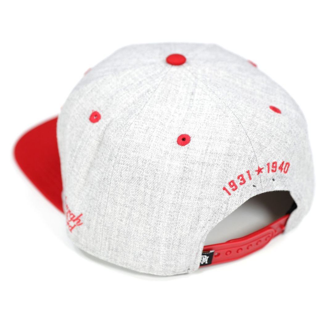 NLBM Negro Leagues Pittsburgh Crawfords M41 Snapback Cap - Gray Wool Blend Baseball Hat