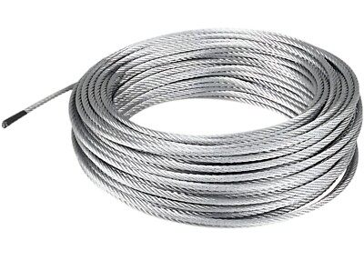 304 Stainless Steel Cable Wire Rope 1/16'' 7x7 for DIY Decking Railing System