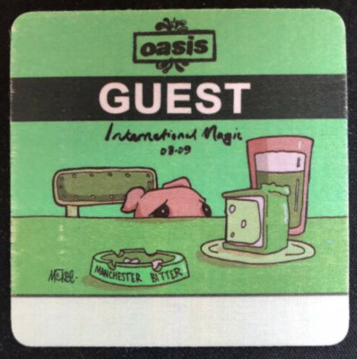 Oasis Satin backstage Pass  ''GUEST'' various colors