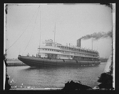 Steamer Christopher Columbus,boats,ships,water vessels,transportation,1895