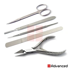 Chiropody Toenails Clipper For Thick Nails Diamond Deb File Podiatrist Tools Kit