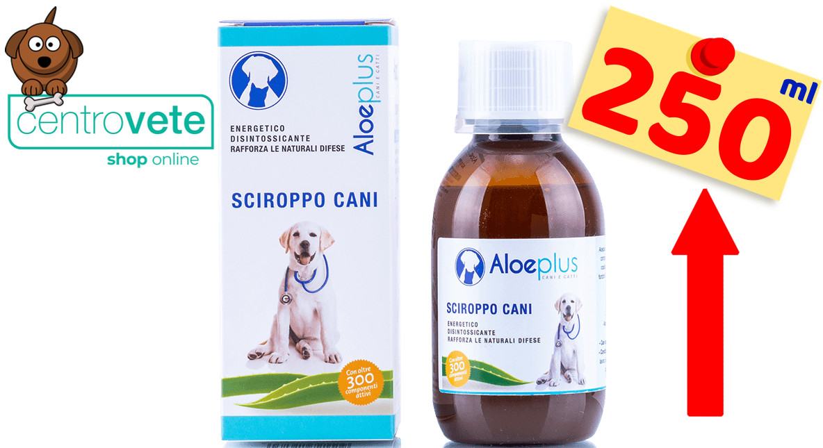 AloePlus Sciroppo Cani 250 ml: Pelo Lucido e Difese Naturali Forti