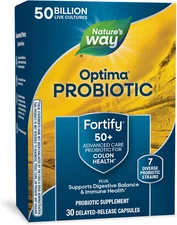Fortify Optima Probiotic for Adults 50+, 50 Billion Live Cultures, Supports D...