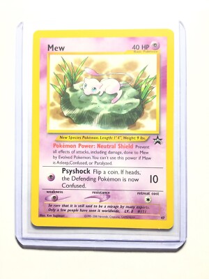 Nm Pokemon Lily Mew Card Black Star Promo Set 47 Wizard Of The Coast League Ebay