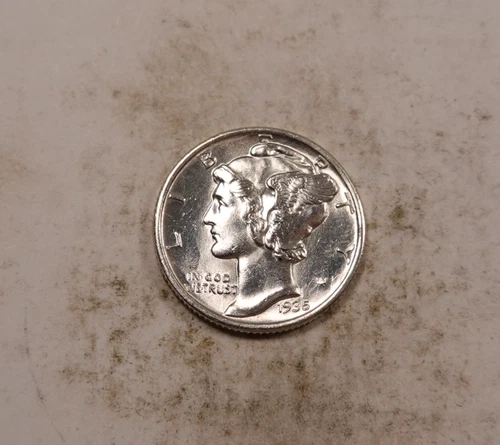 1935 Mercury Dime * Gem BU FSB * 90% Silver * XD852