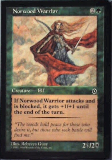 Norwood Warrior - Portal Second Age: #140, Magic: The Gathering Nm R110