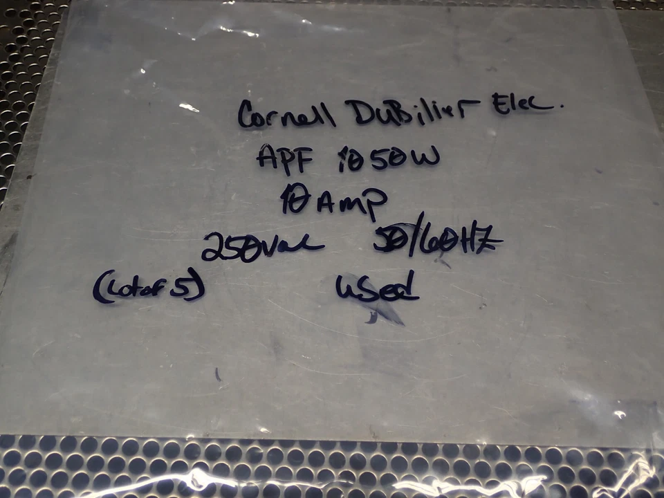 Filtro de ruido de radio Cornell-Dubilier APF 1050W 10A 250VAC 50/60Hz usado (lote de 5) Foto 2 de 4