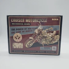 ROKR 420PCS Cruiser Motorcycle DIY 3D Wooden Puzzle Adult Gift Kids Toy for Gift
