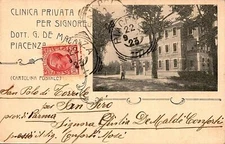 Cartolina - Regno - Piacenza - Clinica privata per signore - FP - VG