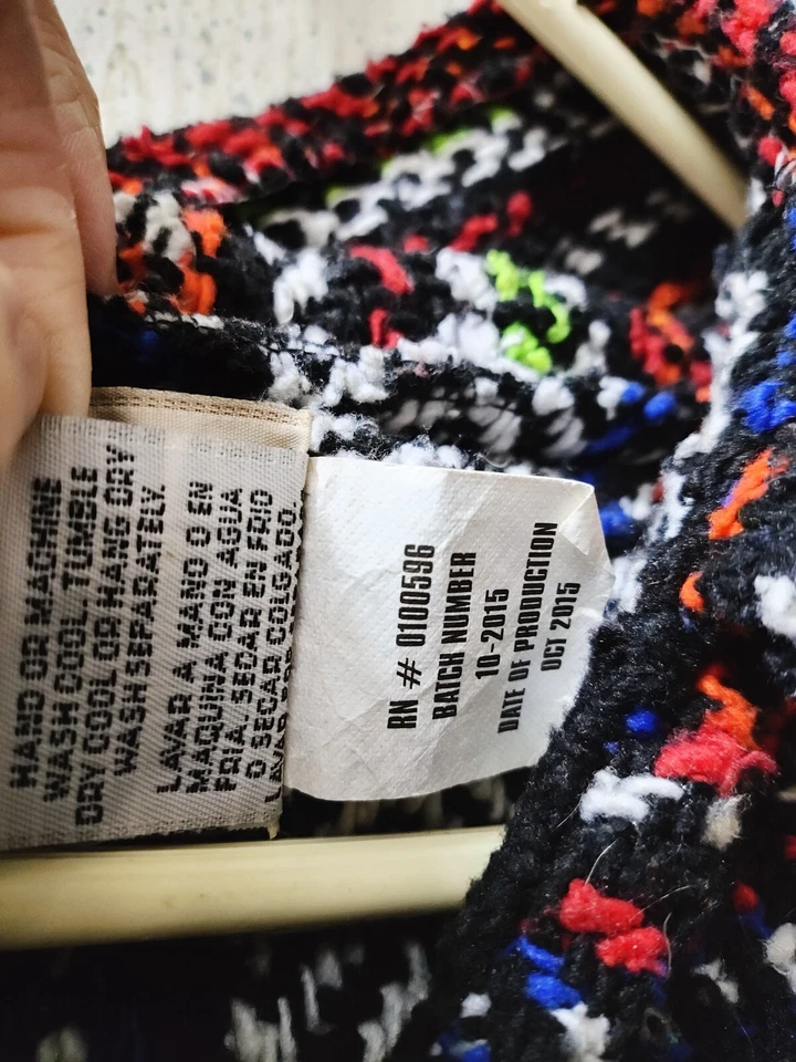 Earth Ragz Baja Hoodie Colorful Boho Small Surfer Girl Hippie Clean Pls Read - Image 4 of 4