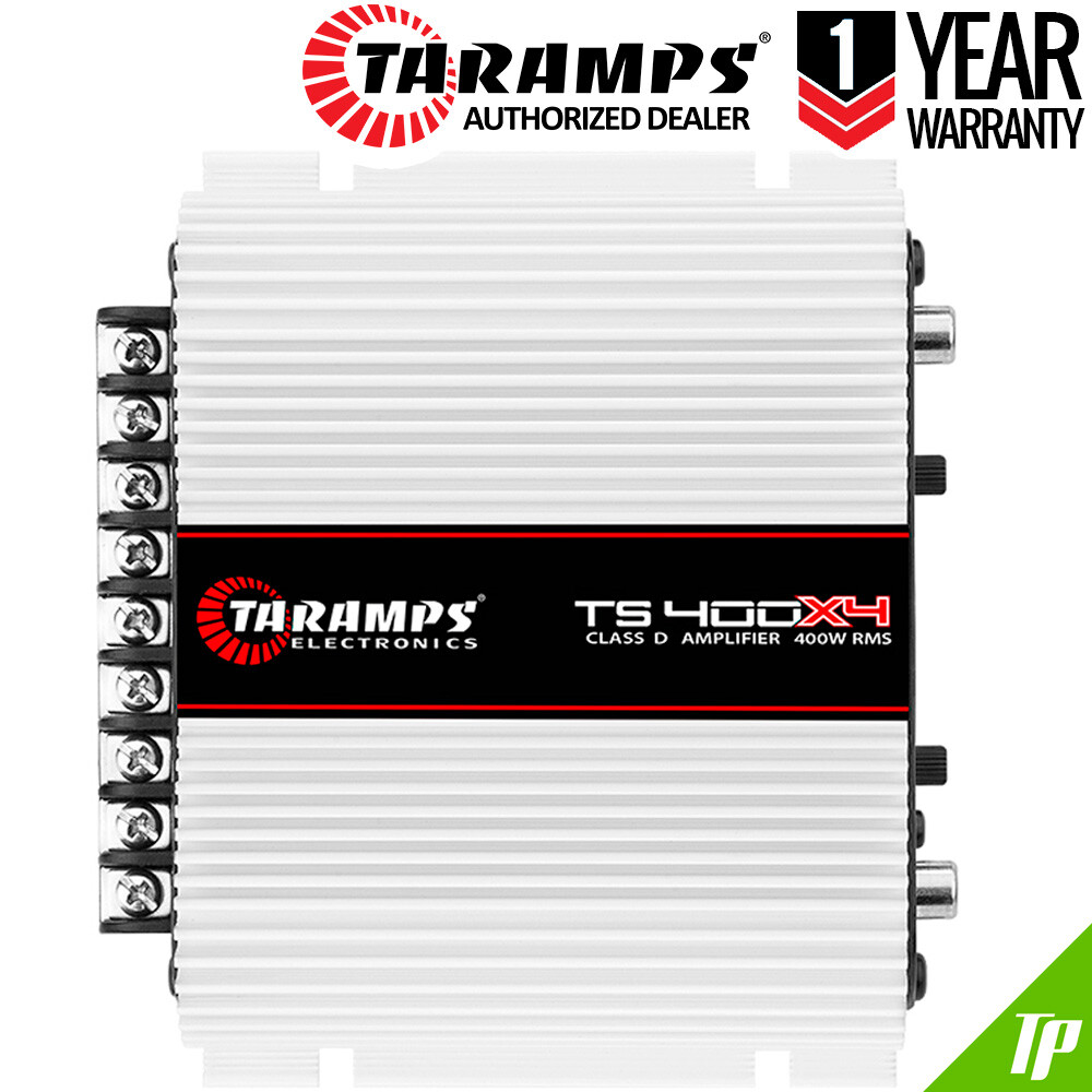 2 Taramps TS 400X4 2 Ohm Amplifier 4 Channel 400 W Compact Car Amp