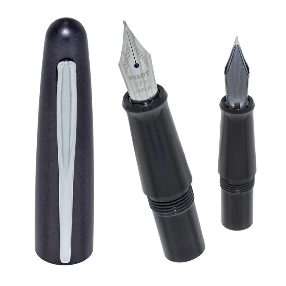 Pluma Estilográfica Pilot Metropolitan Retro Pop en Gris - Punta Fina - Nueva Foto 3 de 4