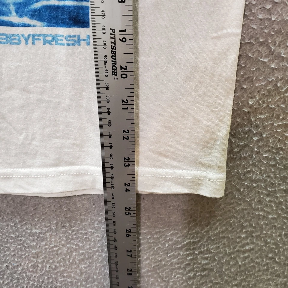 Bobby Fresh Men T-Shirt Small White Muhammad Ali Underwater Logo Graphic READ - Image 4 of 4