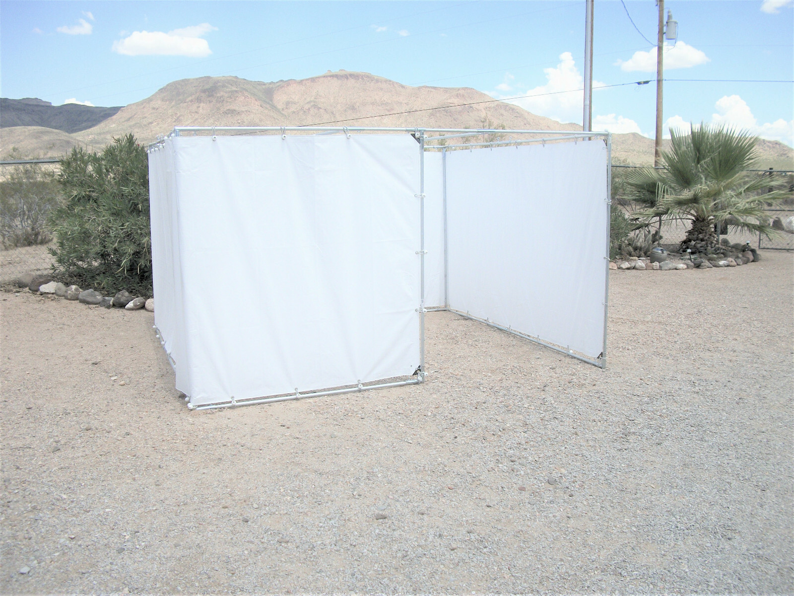 10' x 20' Sukkah Kit 4ft Offset Door 1 3/8" Fittings PIPE NOT INCLUDED