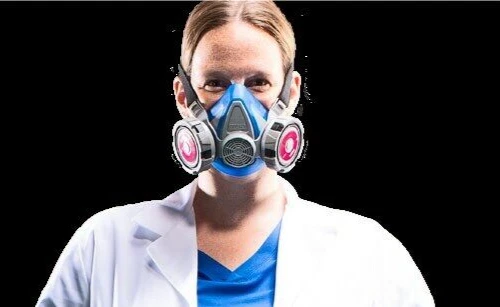 REUTILIZABLE CONSTRUCCIÓN POLVO P100 SOLDADURA MEDIA CARA RESPIRADOR MÁSCARA FACIAL SML Foto 3 de 4