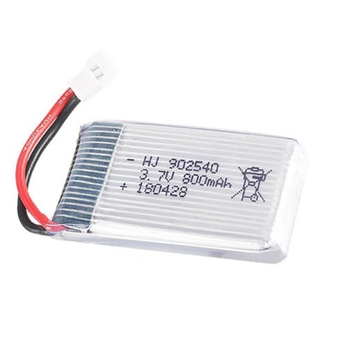 Batteria 800mAh 25C 902540 3.7V LiPo + Caricatore USB Drone JST/SM Spina per Syma - Foto 5 di 14
