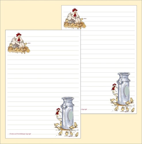 Chicken & Chicks - A5 Letter Writing Paper with or without matching envelopes - Picture 6 of 13
