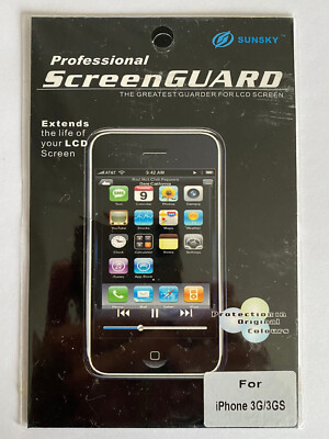Displayschutzfolie für Apple iPhone 3G/3Gs, NEU