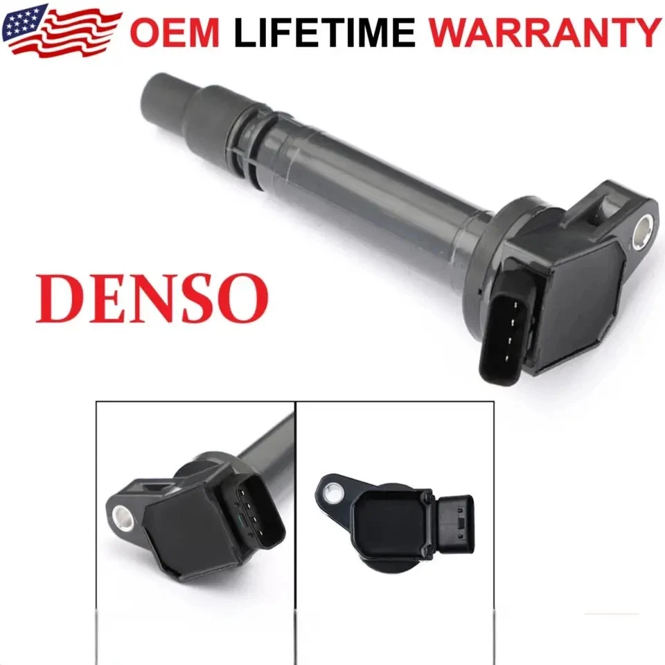 GENUINE DENSO Ignition Coils For 2005-2022 Toyota & Lexus I4 V6 V8, 90919-A2002 - Image 2 of 3