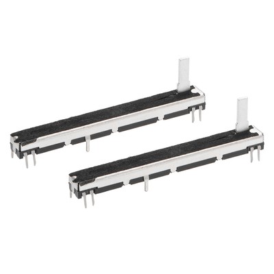 2pcs Variable Resistors 75mm Straight Slide Linear Potentiometer B103 10K 8pin